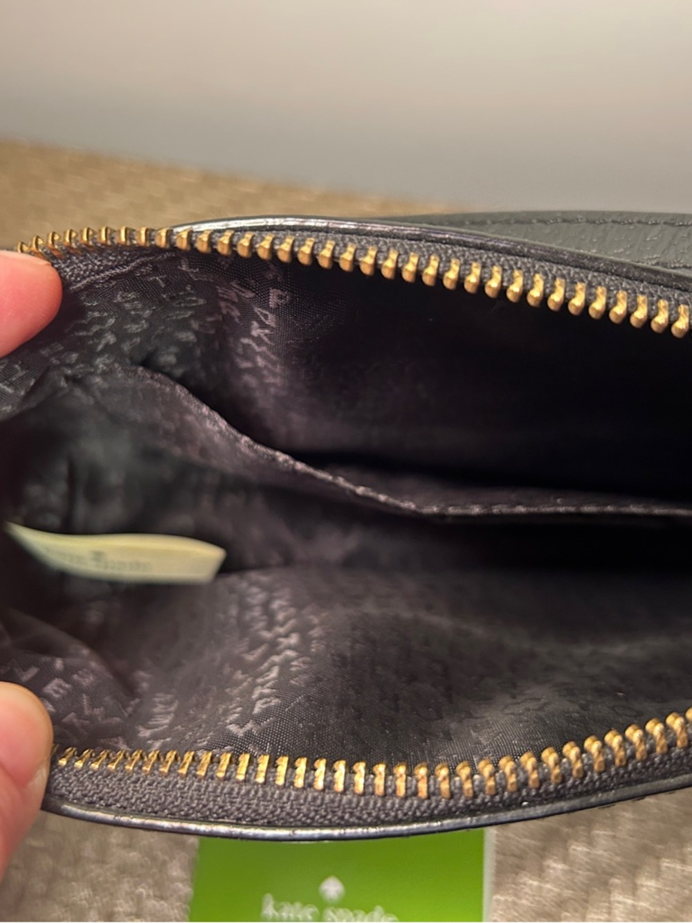 kate spade Black Pebbled Leather Crossbody with Gold Hardware - Picture 7 of 9